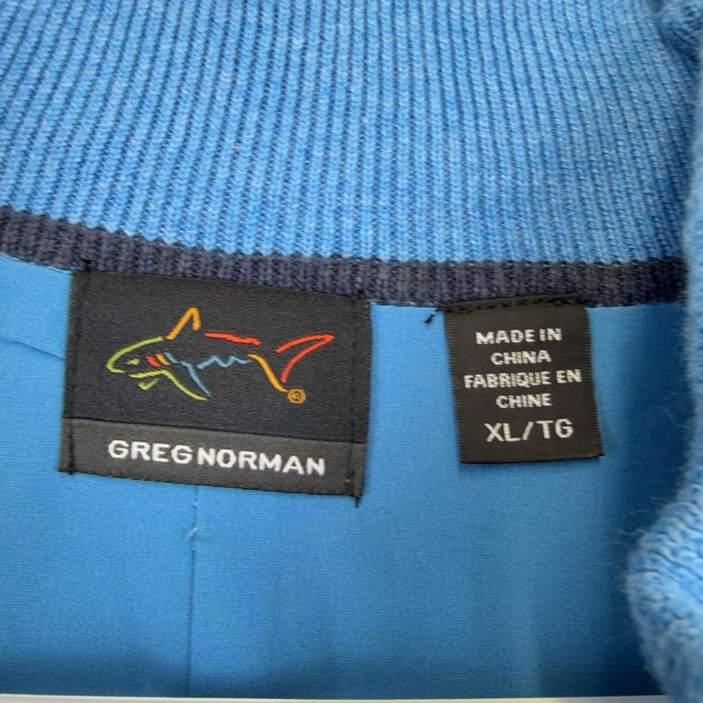 Greg Norman Sweater Vest Mens XL Argyle Quarter Zip Golf Ocean Course Kiawah - Picture 11 of 13